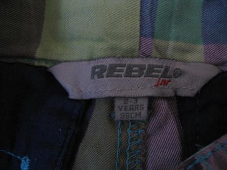 Clapčenské kraťasy rebel, veľkost 98, rebel,98