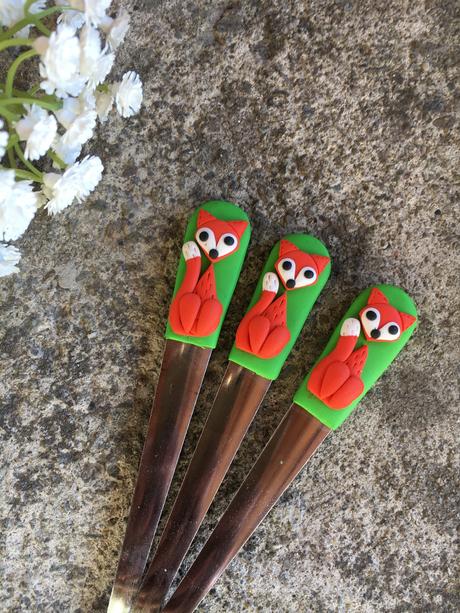 Detské polievkové lyžice -motív líška, 