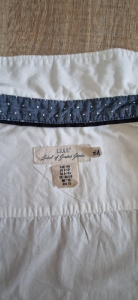 Biela košeľa h&m 140, h&m,140