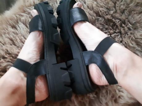 Kožené sandále šlapky, 41