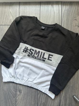 Mikina trosku taka crop top, 158