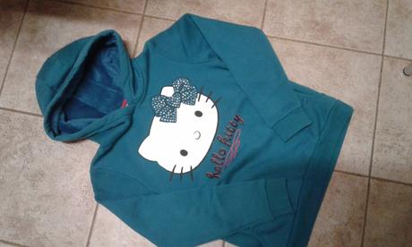 ..modro-zelený sveter 146/152 v., sanrio,146