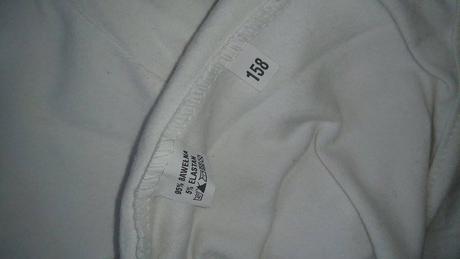 Biele over size tričko, 158