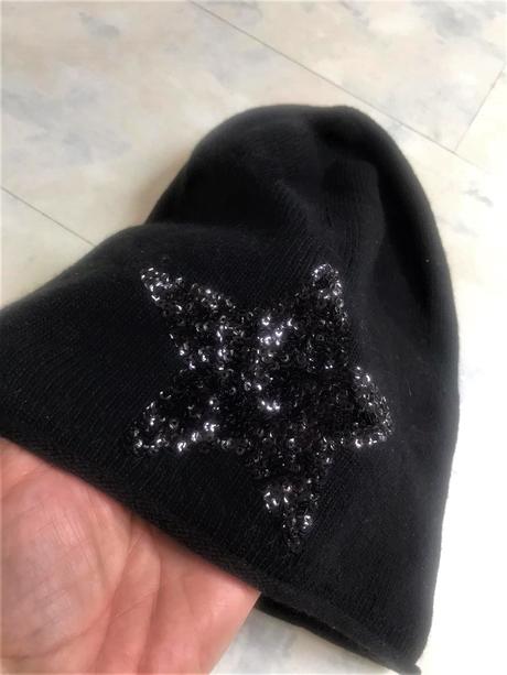 Vlnená kašmírová čiapka beanie, l