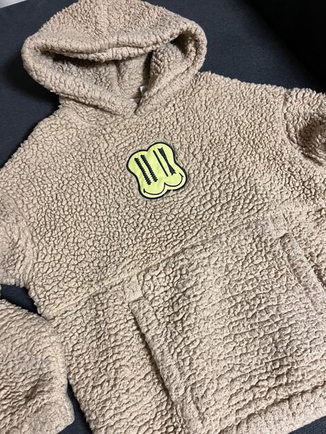 Chlpatkova mikina 134/140, h&m,134