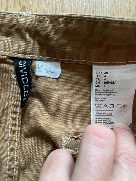 Nohavice dievcenske, h&m,36