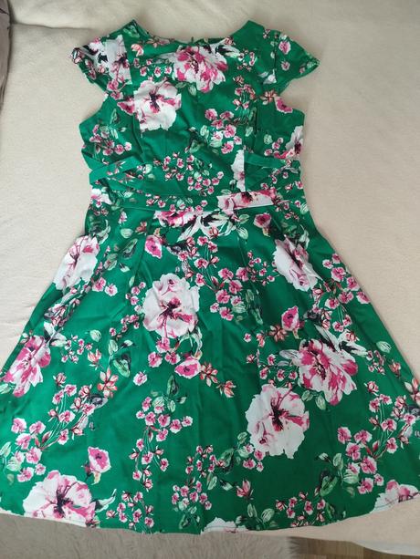 Kvietkované šaty, orsay,42