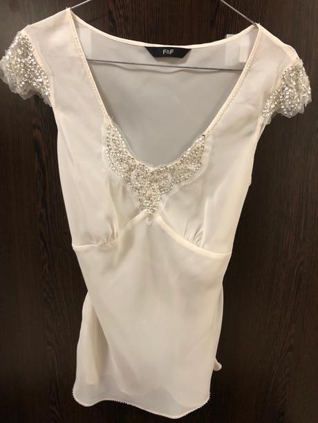 Krémová letná blúzka, veľkosť s, f&f,s