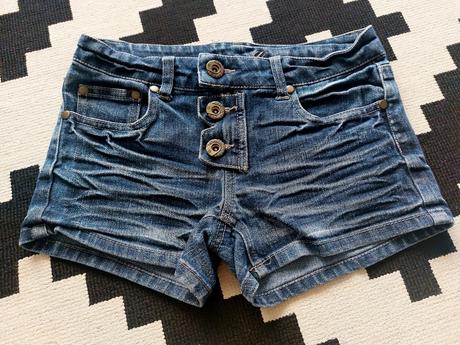 2x nadherne riflove kratasy denim&co 8-10r., denim co,140