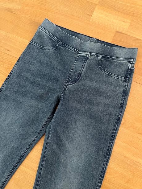 Elastické riflové nohavice, h&m,158