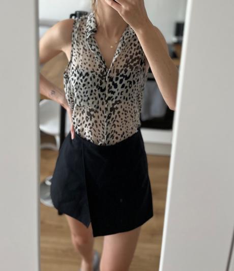 Vzorovana kosielka, bershka,s