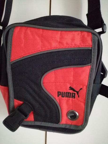 Kabelka pánska puma čierno oranžová, puma
