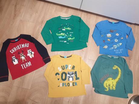 5x tricka s dlhym rukavom 110/116, pepco,110