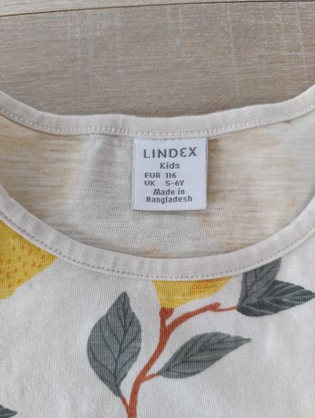 Lindex tričko citróny, lindex,116