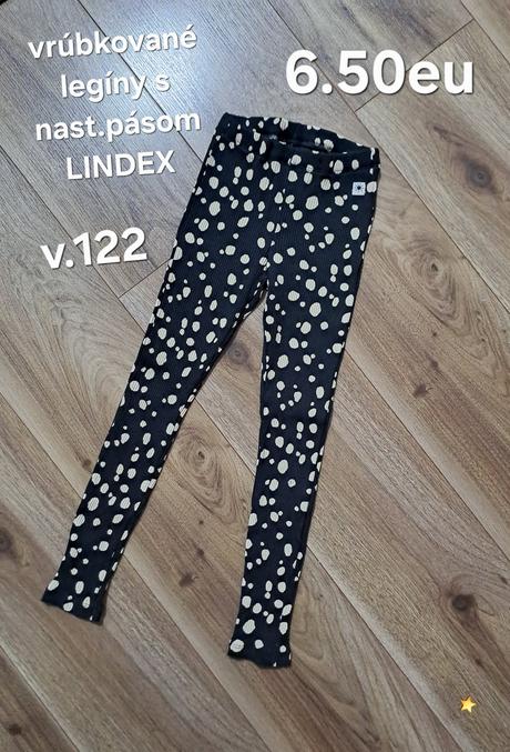 Vrúbkované legíny lindex a nast.pásom, lindex,122