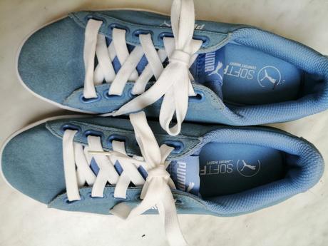 Tenisky pre dievčatka bledomodre puma vel. 37, puma,37