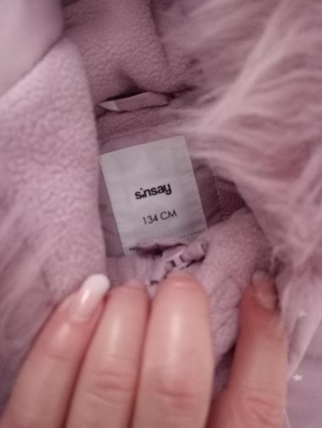 Zimný overal s kožušinkou 128/134, sinsay,128