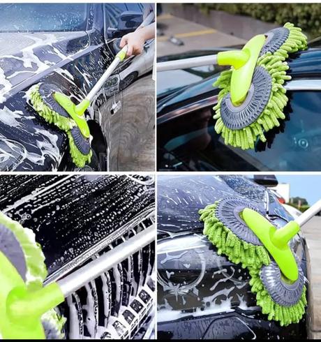 Dvojitý mop na umývanie auta, 