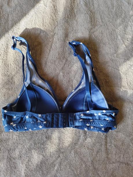 Modrobiela podprsenka, plavkovy material, možné po, tezenis,75b