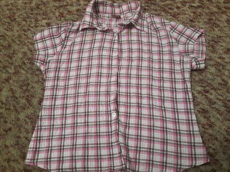 Karovaná košela s krátkymi rukávmi, 40