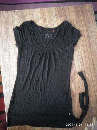 Padavy top čierny, h&m,s