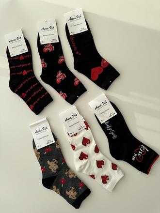 Dámske valentínske ponožky, 35 - 40