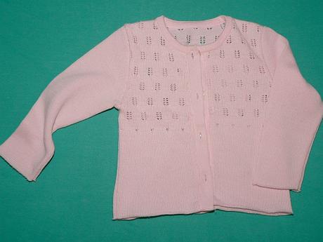 Ruzovy svetrik s azurkou orange, c. 98-104, 98