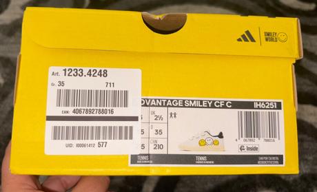 Tenisky adidas advange smiley v.35 s visačkou, adidas,35
