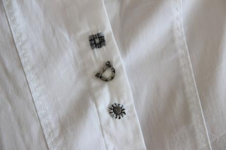 Biela košeľa s kovovými detailmi, xxl, xxl