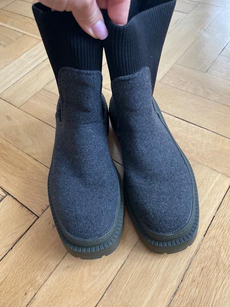 Damske topanky jar/jesen, vel. 37, siva zelen, 37