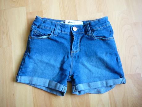 Dievcenske elasticke riflove kratasy, denim co,140