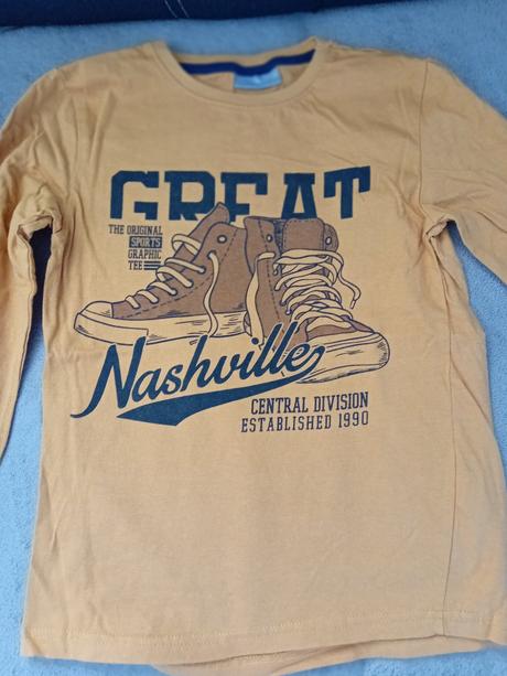 Tričká s dlhým rukávom 9ks, pepco,146