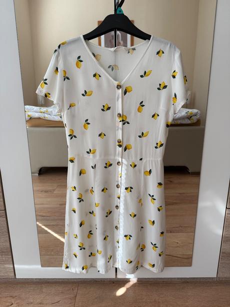 Citrónikové šaty, h&m,xs