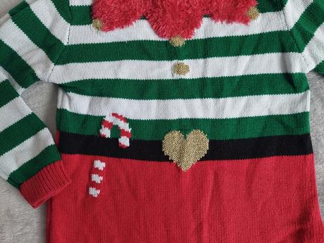 Vianočné svetríkové šaty veľ.86, 86