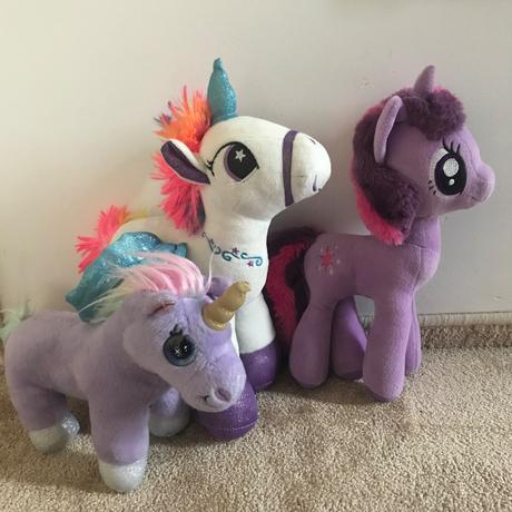 3x plyšový jednorožec / my little pony, 