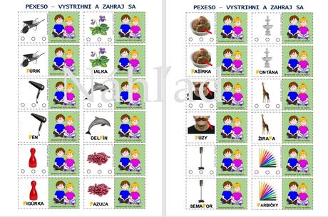 Logopedické pexeso - pdf,