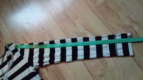 Dámske pruhované tričko - m/l, m