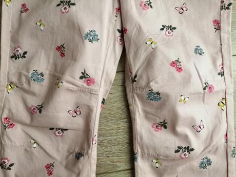 Kvetované nohavice, h&m,134