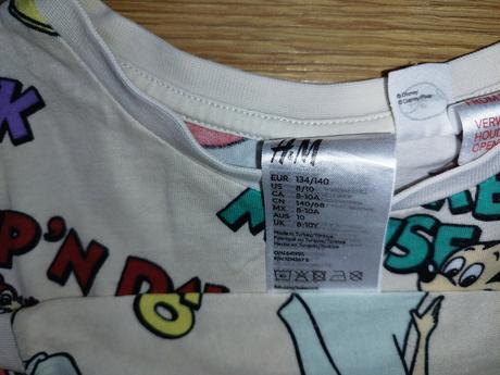 Pyžamo mickey mouse, 134/140, h&m,134