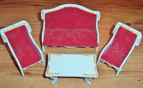 Nábytoček do domčeka pre bábiky,obývačka,