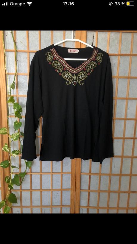 Čierne tričko, xxl