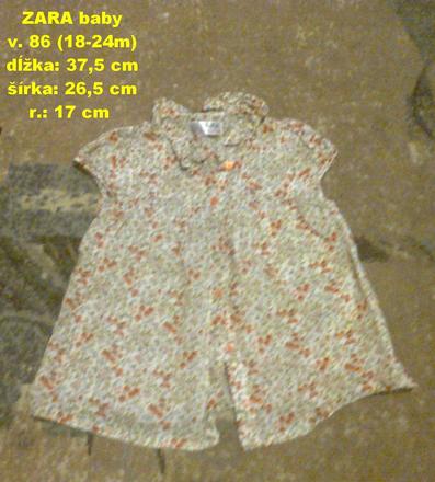 Farebná košieľka, zara,86