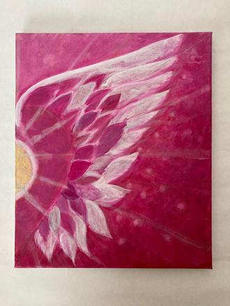 Abstraktný obraz na platne, 