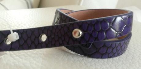 Fialovy a cierny kozenkovy naramok, h&m
