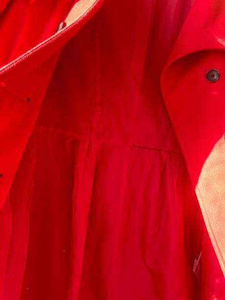 Dámsky červený kabát, zn.reserved, 40, reserved,40