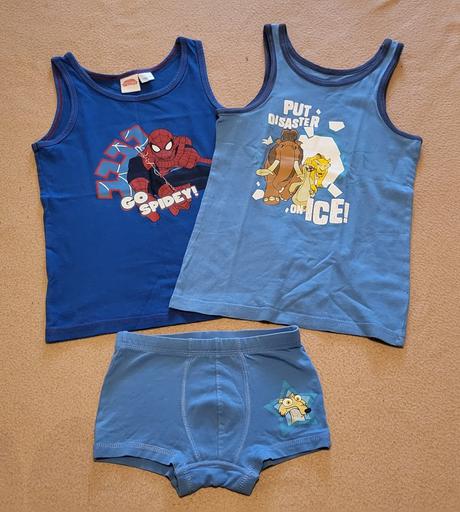 2x tielko, boxerky velk.110/116, lupilu,116