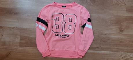 Neónovo ružová mikina, 164