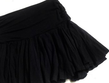 Čierna nariasená mini sukňa, new look,m