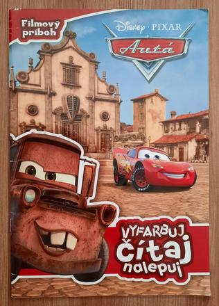 Knižka disney pixar "autá", 