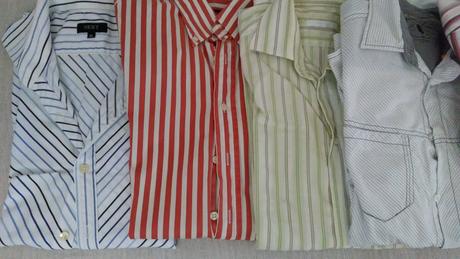 Balík -  košele prúžkované - dlhé rukávy, l